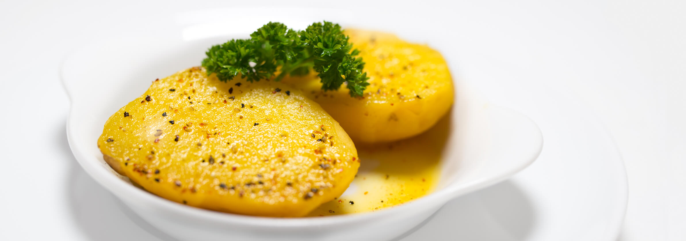 Bei uns gibt es Kartoffeln immer in Kombination mit gedmpftem Gemüse oder Obst